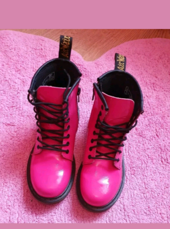 hot pink doc martens